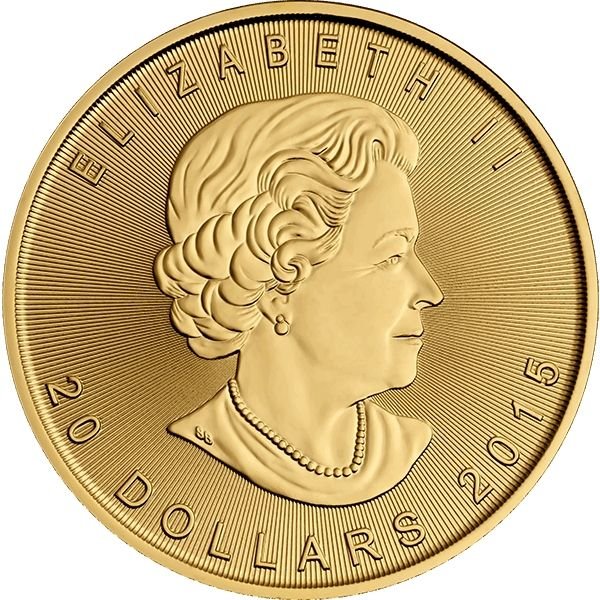 1oz Canadian Maple Leaf coin Random Year - Image 2