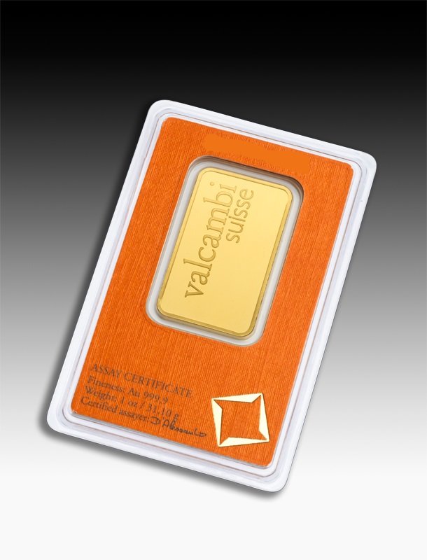 Gold 1OZ VALCAMBI SUISSE BAR - Image 2