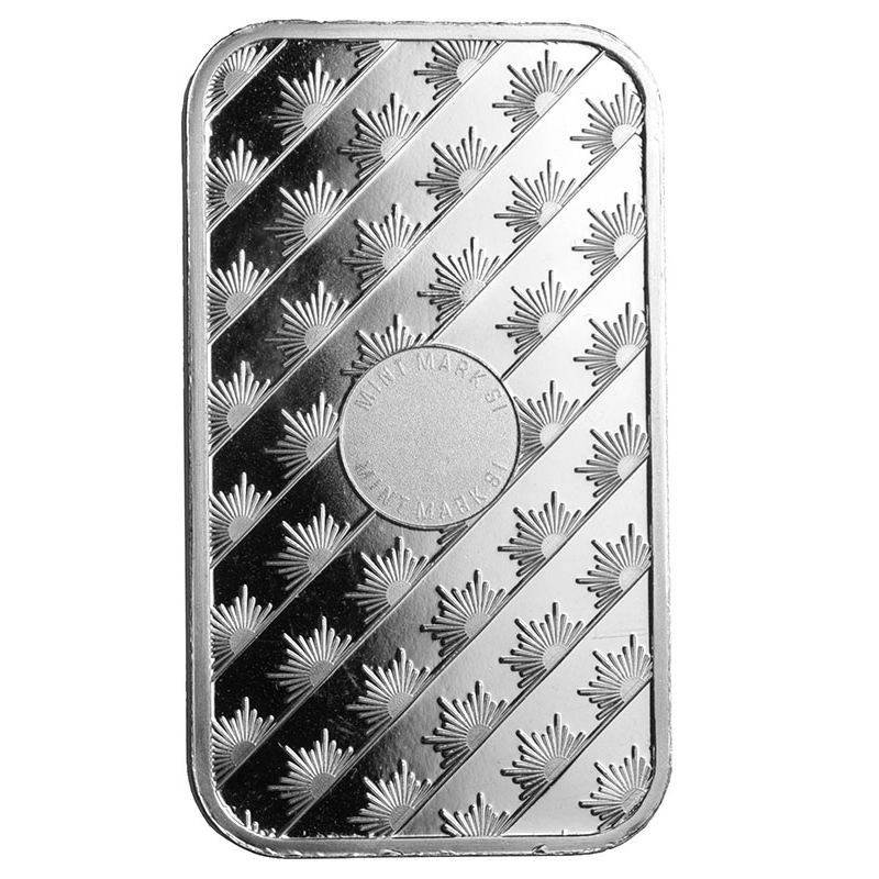 SILVER 1 OZ SUNSHINE MINT BAR - Image 2