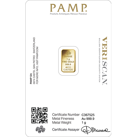 1 GRAM GOLD PAMP SUISSE BAR - Image 2