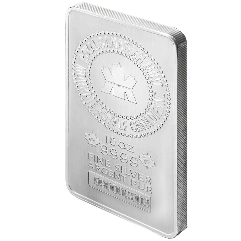 10 OZ SILVER ROYAL CANADIAN MINT BAR - Image 3