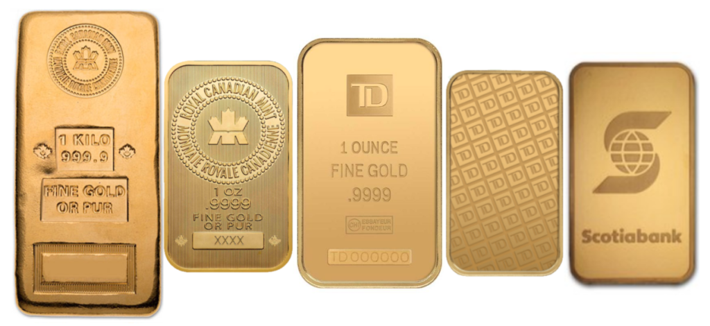 how to buy gold bars in Canada